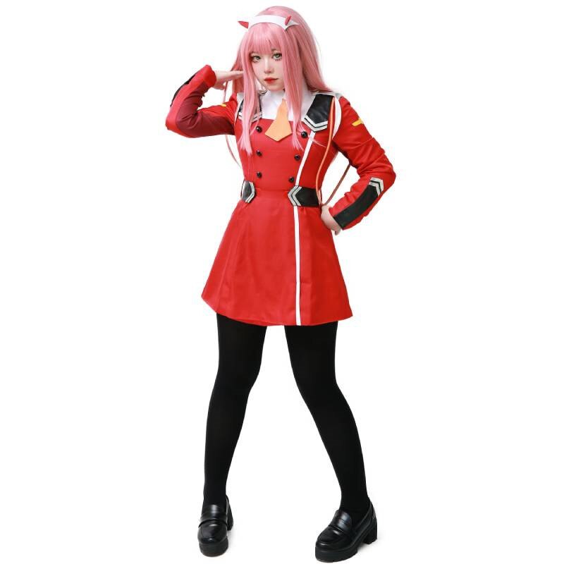 Zero Two Cosplay Costume High Quality Uniform DARLING in the FRANXX