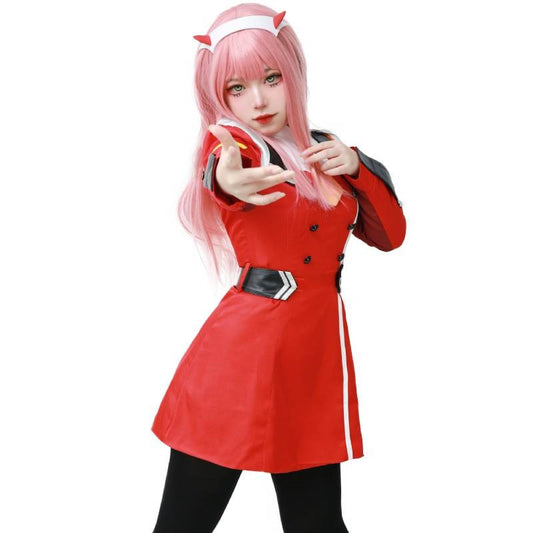 Zero Two Cosplay Costume High Quality Uniform DARLING in the FRANXX