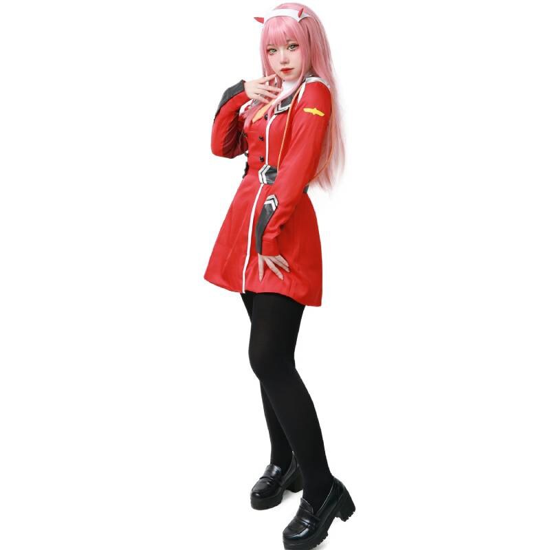 Zero Two Cosplay Costume High Quality Uniform DARLING in the FRANXX