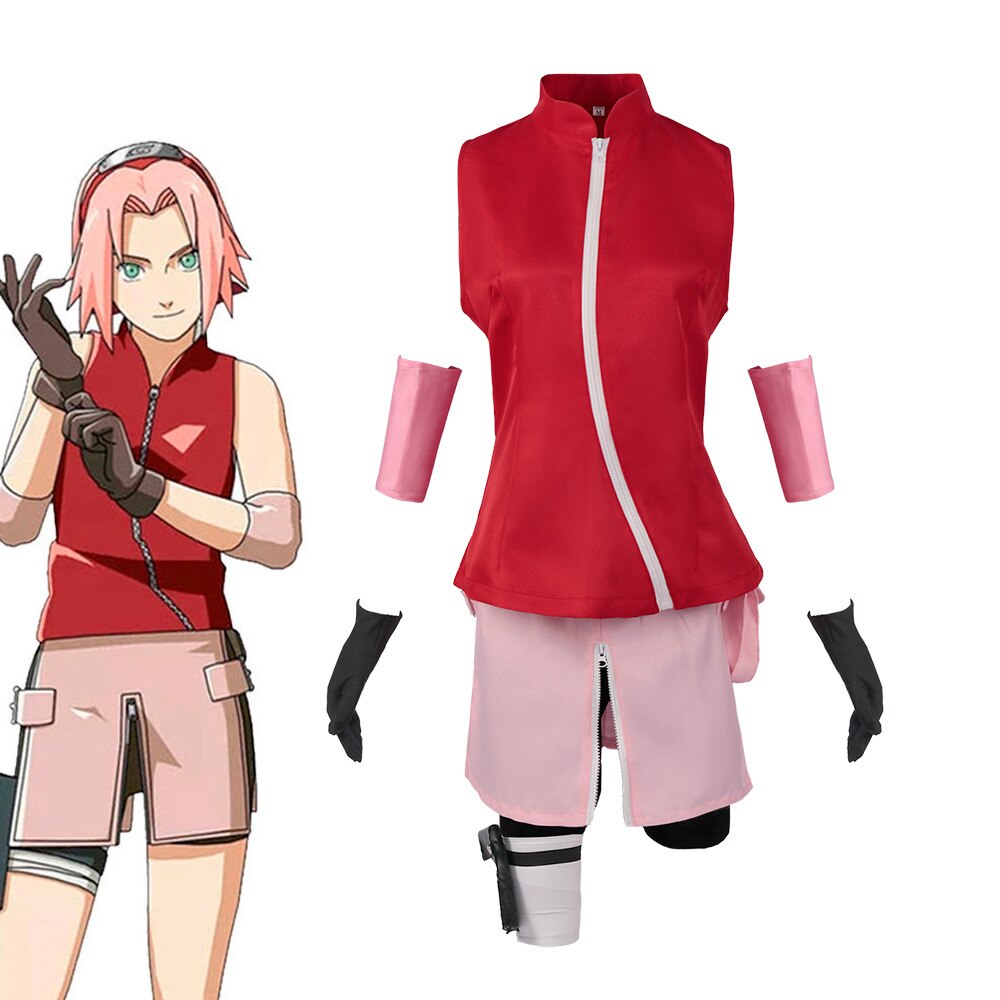 Haruno Sakura Naruto Shippuuden Cosplay Costume