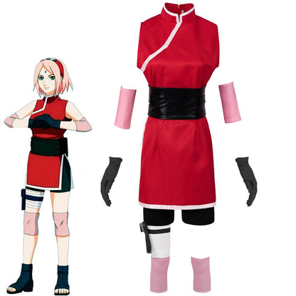 Haruno Sakura Naruto Shippuuden Cosplay Costume