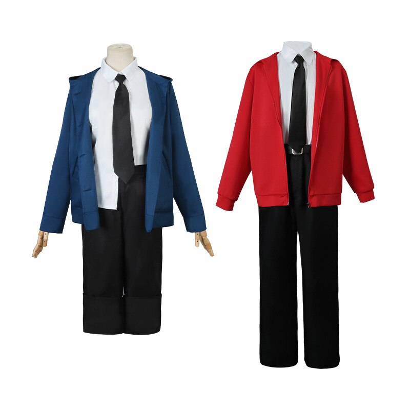 Power Cosplay Chainsawman Blue/Red Jacket