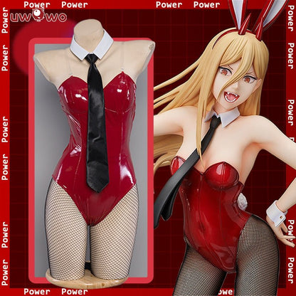 Chainsaw Man Power Costume Bunny Suit Leather Jumpsuit - YouNameIt Anime