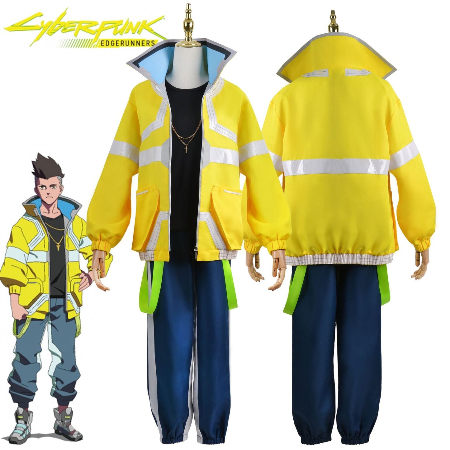 Cyberpunk Edgerunners David Hoodie Zipper Punk - YouNameIt Anime